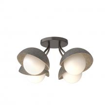 Hubbardton Forge - Canada 121375-SKT-14-20-GG0711 - Brooklyn 4-Light Single Shade Semi-Flush