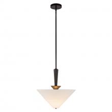 Alora Lighting PD497016MBWL - Bridgette 16-in Matte Black/White Linen Socket Pendant