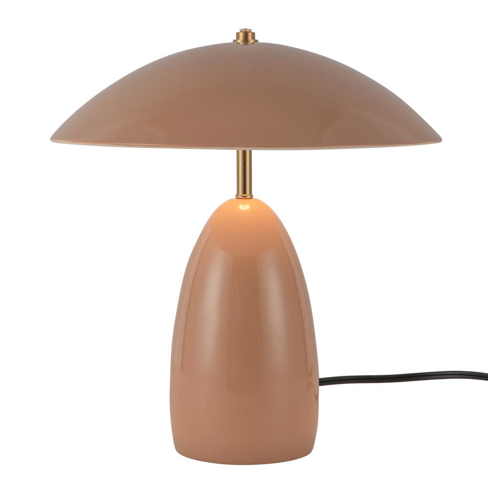 Poppy 12-in Peach LED Table Lamp