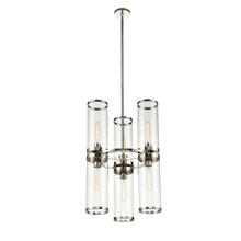 Alora Lighting CH311633PNCG - REVOLVE II CHANDELIER 6 LIGHT POLISHED NICKEL CLEAR GLASS