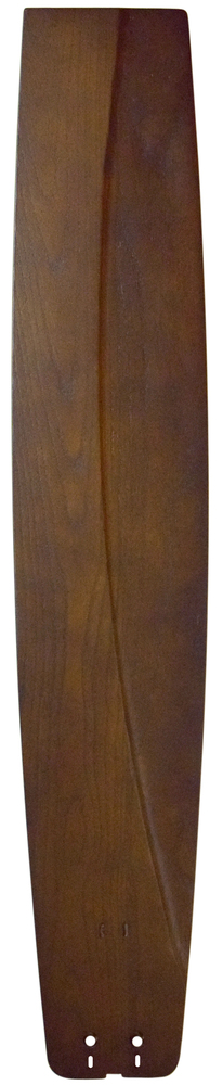 36&#34; Large Carved Wood Blade: Walnut