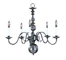 Framburg 9125 SP - 5-Light Satin Pewter Jamestown Dining Chandelier