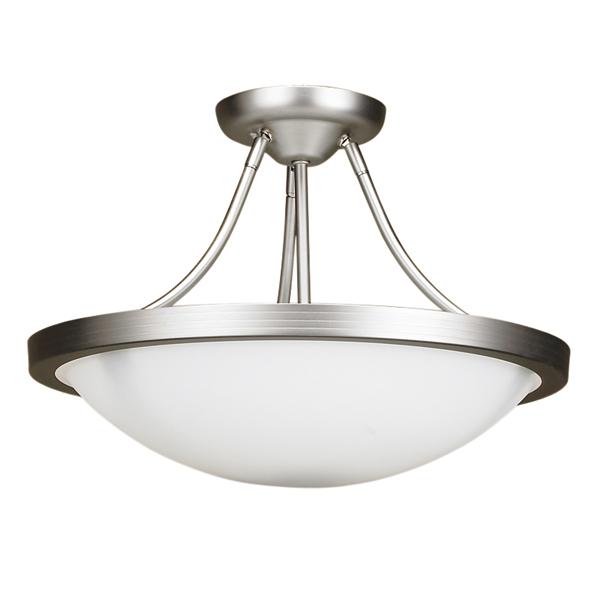 Monroe Semi Flush Mount Brushed Chrome