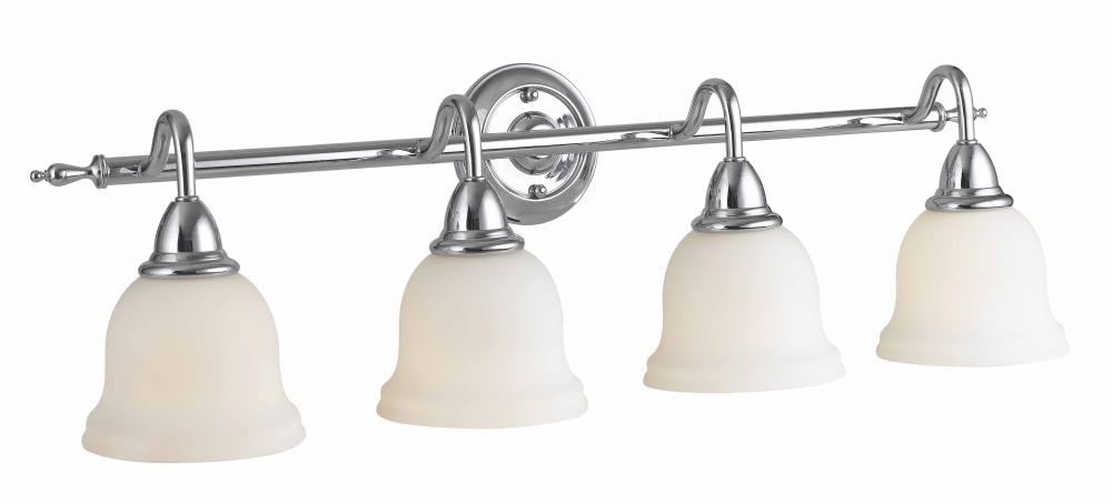 Montpelier Bath Collection 4-Light Chrome Bath Bar Light