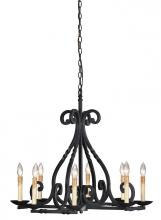 World Imports WI6181842 - Rennes 8-Light Rust Chandelier