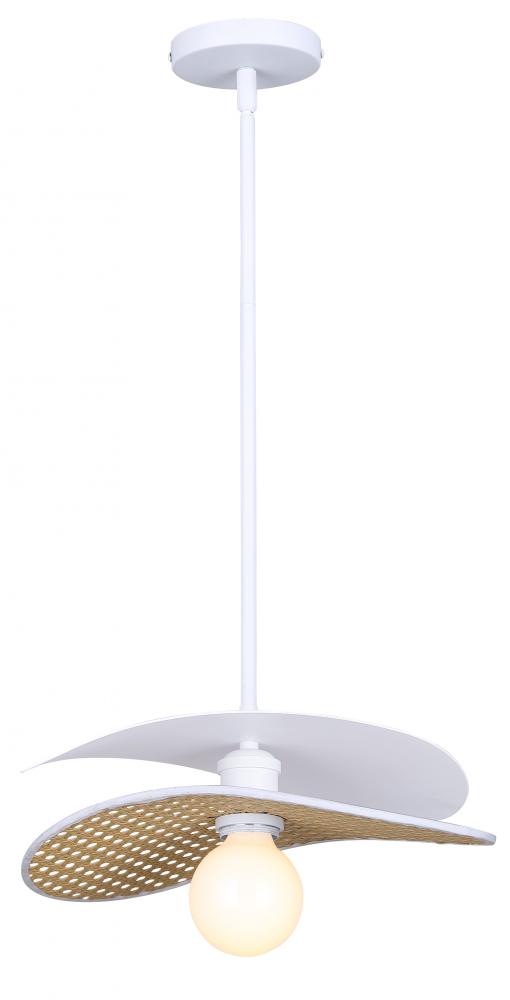 1 Lt Rod Pendant, 60W Type A, 13.75inch W x 7.125 - 54.875inch H x 7.875inch D