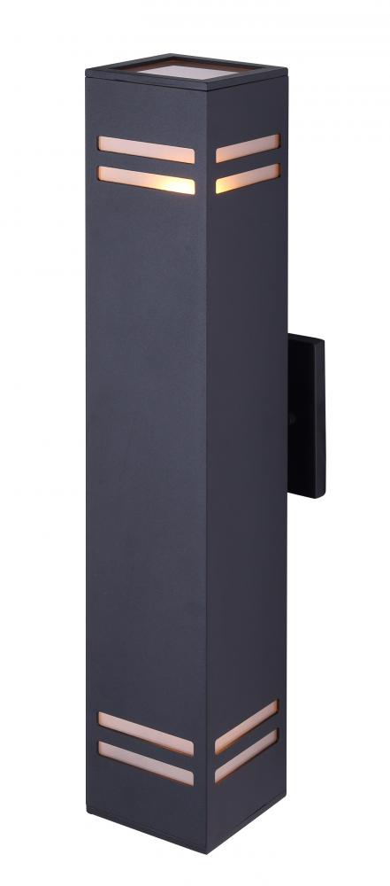 TAY, 2 Lt Outdoor, Frosted Glass, 60W Type A, 4 1/2&#34; W x 20&#34; H x 5 3/4&#34; D, Easy Connect