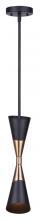 Canarm IPL1073A01BKG - EMLEN, IPL1073A01BKG, 1 Lt Rod Pendant, 60W Type A, 4.75&#34; W x 26.25 - 62.25&#34; H