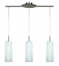 Canarm IPL379A03BPT - Toni, 3 Lt Cord Pendant, Flat Opal Glass, 100W Type A, 28&#34; W x 64 1/2&#34; H x 6&#34; D