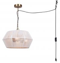 Canarm ICH2110B04GD18 - IKARIA, 4 Lt 17.75&#34; W Rod Chandelier, 60W Type A