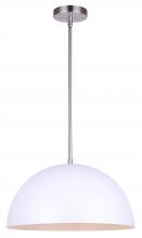 Canarm IPL734B01BNH - SADIE, IPL734B01BNH, MWH + BN Color, 1 Lt Rod Pendant, 100W Type A, 15.75&#34; W x 11.25 - 59.25&#34