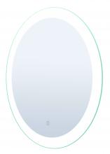 Canarm LM115S2727D - LED Oval Mirror, 27.5&#34; W x 27.5&#34; H, On off Touch Button, 43W, 3000K, 80 CRI