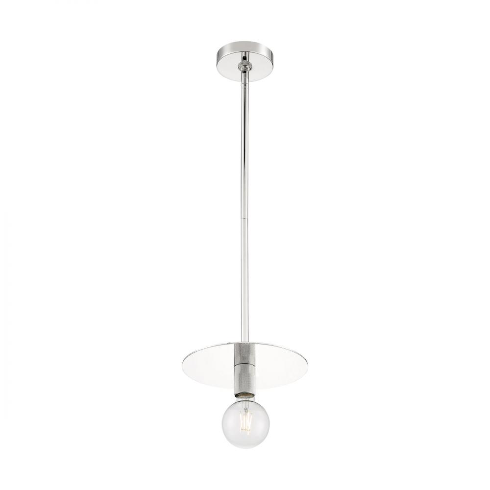 Bizet - 1 Light Mini Pendant with- Polished Nickel Finish