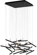 Page One Lighting PP020236-SDG - Seesaw Rectangular Chandelier