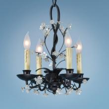 Authenticity 15-0008-04-01 - Four Light Black Up Mini Chandelier