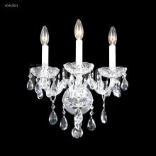 James R Moder 40463S11 - Palace Ice 3 Arm Wall Sconce