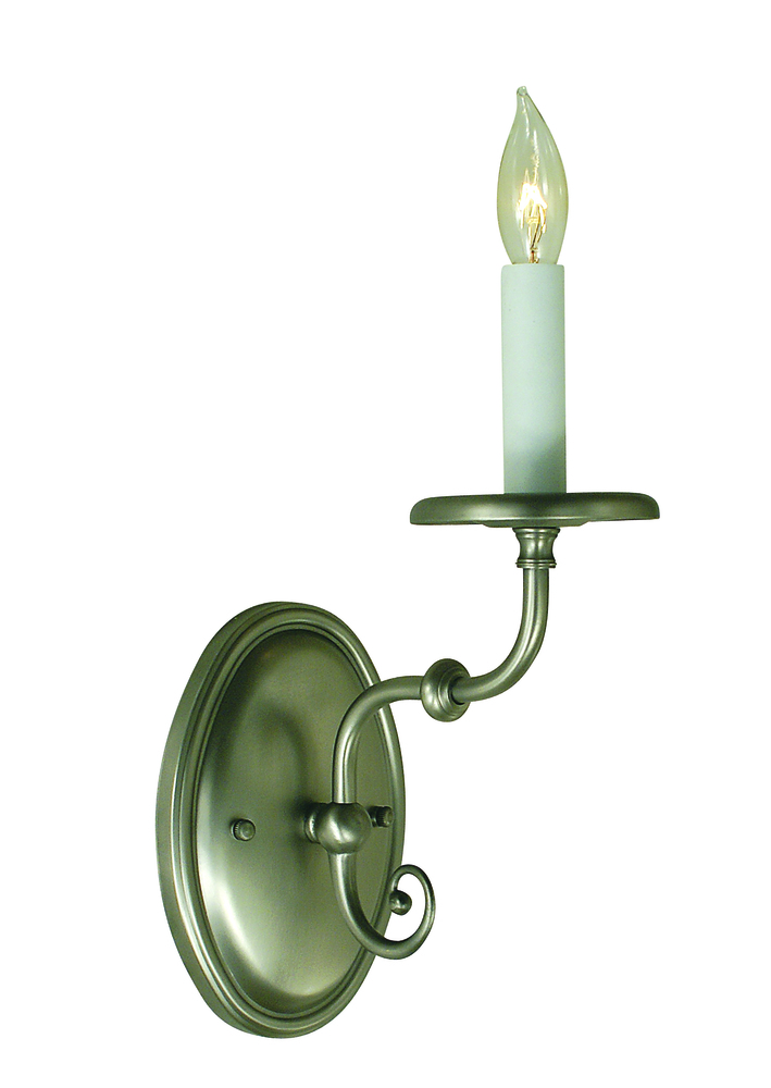 1-Light Antique Brass Jamestown Sconce