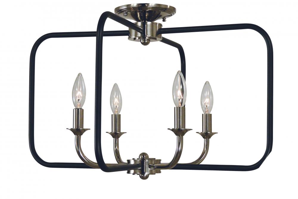 4-Light Boulevard Flush Mount/Semi Flush Mount