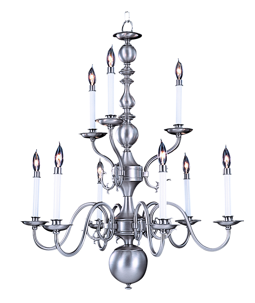 9-Light Mahogany Bronze Jamestown Dining Chandelier