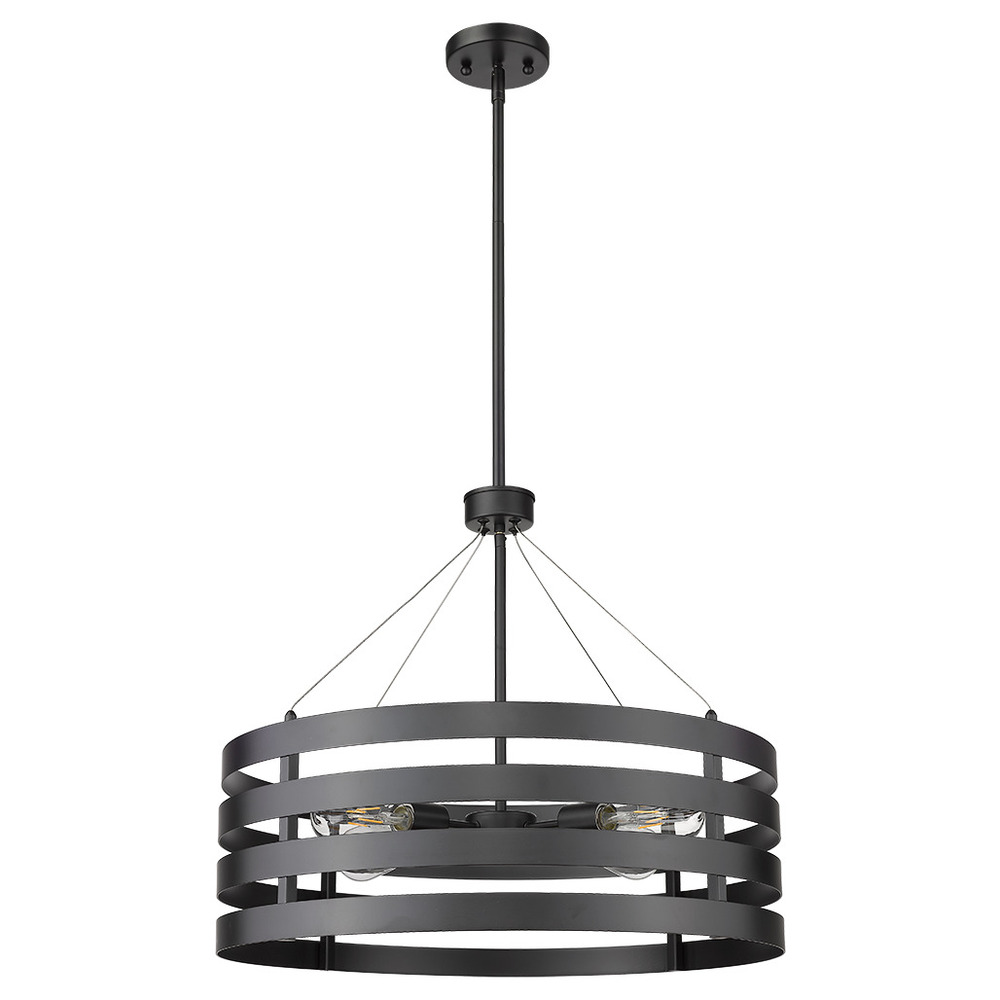 Vivio Venice 4-Light Round Ring Chandelier - MB E26