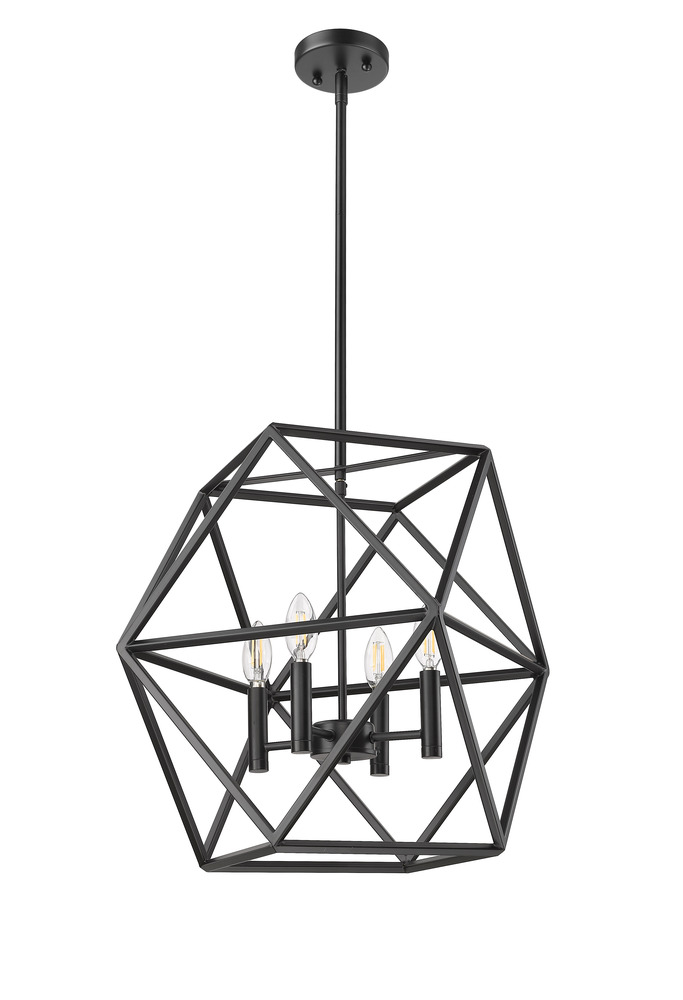 Vivio Solano 4-Light 20&#34; Geometric Pendant - MB