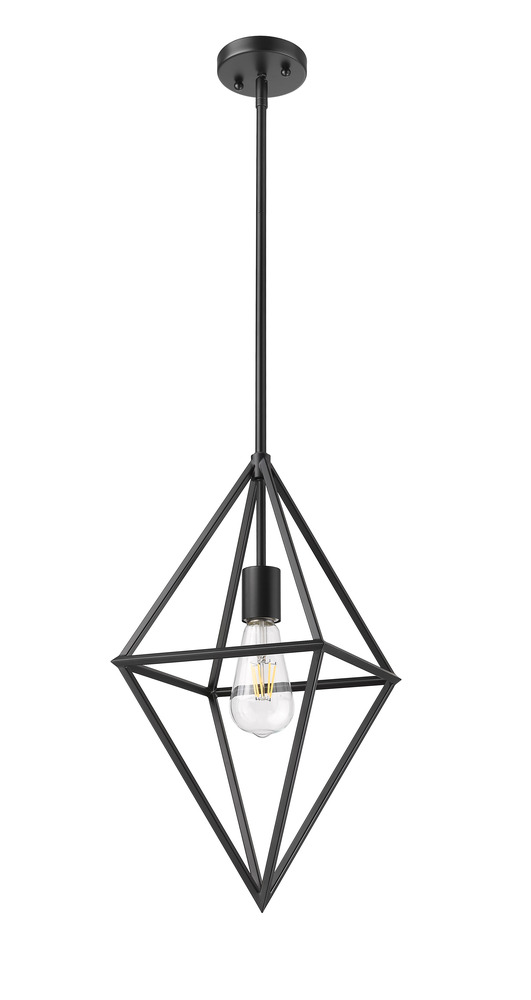 Vivio Gomez 1-Light 12&#34; Geometric Triangle Pendant - MB
