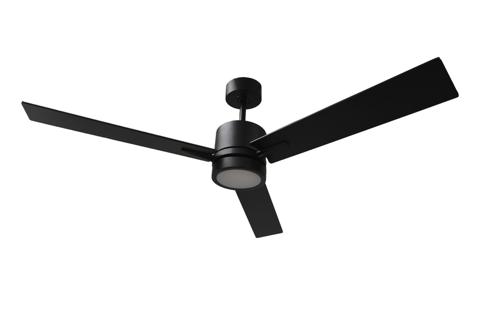 3-Blade 52&#34; MB Fan Matte Black Blades 15W LED 3000K