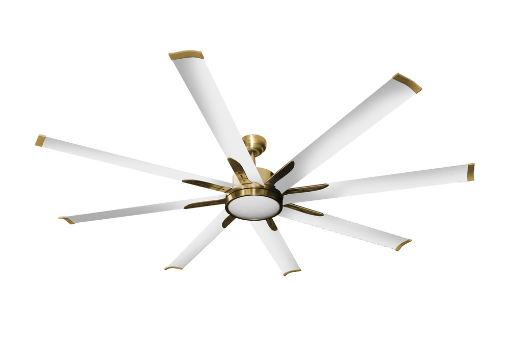 Barecelona 8-Blade 72&#34; CG Fan White Blades