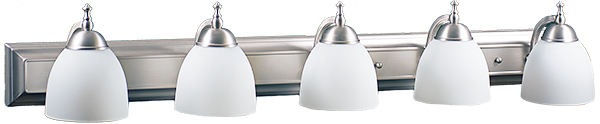 Dallas 5-Light White Vanity - NK