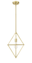 HOMEnhancements 70370 - Vivio Gomez 1-Light 12&#34; Geometric Triangle Pendant - CG