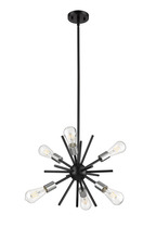 HOMEnhancements 70517 - Sputnik 6-Ligth 14&#34; Chandelier - MB with NK Sockets