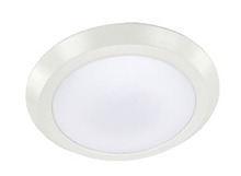 HOMEnhancements 18104 - White 4&#34; LED Disk Light - 12W - 3000K Dimmable