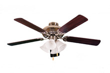 HOMEnhancements 18659 - 52&#39; 5-Blade NK Fan W/Alabaster 4-Light Kit(4x9.5W LED 3000K)