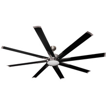 HOMEnhancements 20388 - Barecelona 8-Blade 72&#34; NK Fan Matte Black Blades