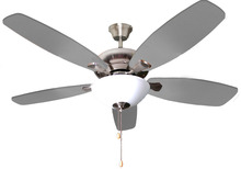 HOMEnhancements 18923 - 52&#34; 5-Blade UFO Fan NK Silver/Walnut Blades 2-Light Bowl White Glass LED Kit