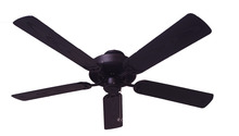 HOMEnhancements 20127 - 52&#34; Black Patio Fan w/ ABS Matte Black Blades