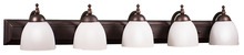 HOMEnhancements 16527 - Austin 5-Light White Vanity - RB