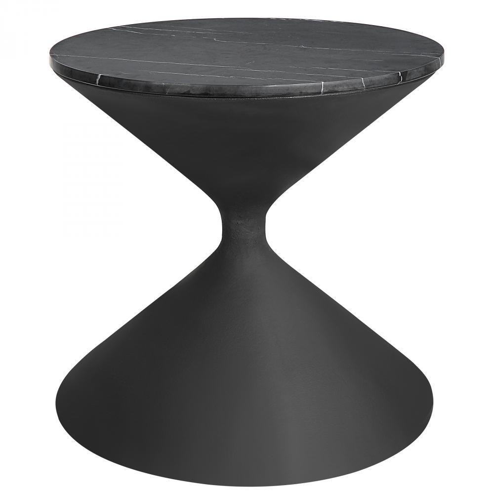 Uttermost Time&#39;s Up Hourglass Shaped Side Table