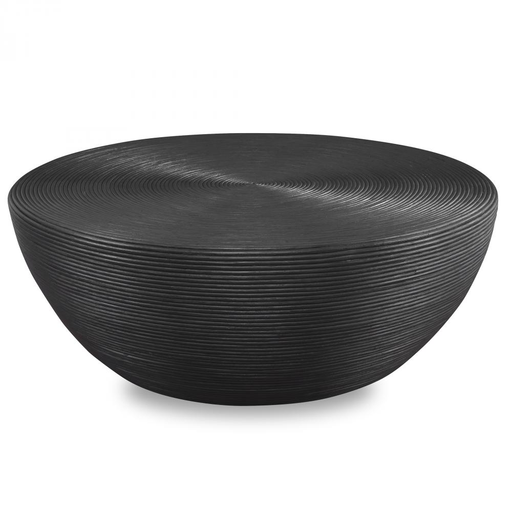 Uttermost Bongo Black Rattan Coffee Table