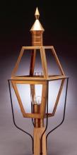 Northeast Lantern 1033-DB-LT3-FST - Post Dark Brass 3 Candelabra Sockets Frosted Glass