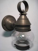 Northeast Lantern 2015-AB-MED-OPT - Onion Wall No Cage Antique Brass Medium Base Socket Optic Glass