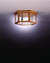 Northeast Lantern 4604-AB-MED2-CSG - Flush Antique Brass 2 Medium Base Sockets Clear Seedy Glass