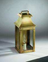 Northeast Lantern 5611-VG-CIM-CLR - Pagoda Wall Verdi Gris Medium Base Socket With Chimney Clear Glass