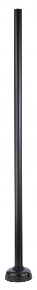 8&#39;x3&#34; ALUM SURFACE MOUNT POST BLACK - POST & FLANGE ONLY