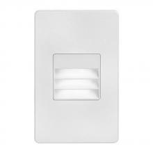 Dainolite DLEDW-234-WH - 120VAC input, L125mmxW78mmxH37mm, 2700K, 3.3W IP65, White Wall LED Light with Louver