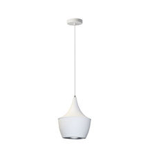 Dainolite HKI-91P-WH - 1LT Pendant,Aluminum