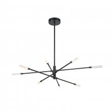 ELK Home 85037/LED - Light Streak 48.5&#39;&#39; Wide 8-Light Chandelier - Matte Black