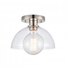 ELK Home 89924/1 - Julian 10&#39;&#39; Wide 1-Light Semi Flush Mount - Polished Nickel