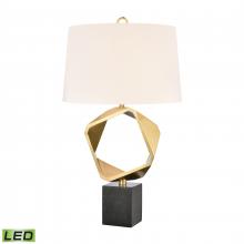 ELK Home H0019-9595-LED - Optical 32&#39;&#39; High 1-Light Table Lamp - Brass - Includes LED Bulb