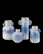 Currey 1200-0738 - Paros Blue Vase Set of 4